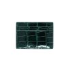 Cardinal Milano Crocodile Dark Green leather cardholder 02