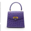 Tiffany Mini Purple Ostrich leather handbag MTO – by Cardinal Milano – luxury italian design
