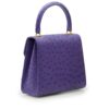 Tiffany Mini Purple Ostrich leather handbag MTO – by Cardinal Milano – luxury italian design
