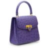 Tiffany Mini Purple Ostrich leather handbag MTO – by Cardinal Milano – luxury italian design
