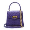 Tiffany mini Purple Ostrich Leather Bag 06new