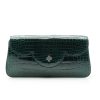 Time21 Dark Green Crocodile Leather Clutch 01