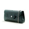 Time21 Dark Green Crocodile Leather Clutch 09