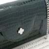 Time21 Dark Green Crocodile Leather Clutch 13
