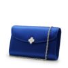Lady Princess Royal blue silk clutch – by Cardinal Milano – luxury italian design
