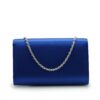 Lady Princess Royal blue silk clutch – by Cardinal Milano – luxury italian design