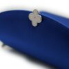 Lady Princess Royal blue silk clutch – by Cardinal Milano – luxury italian design