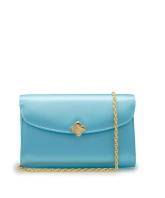 Lady Princess Blue Sky silk  clutch