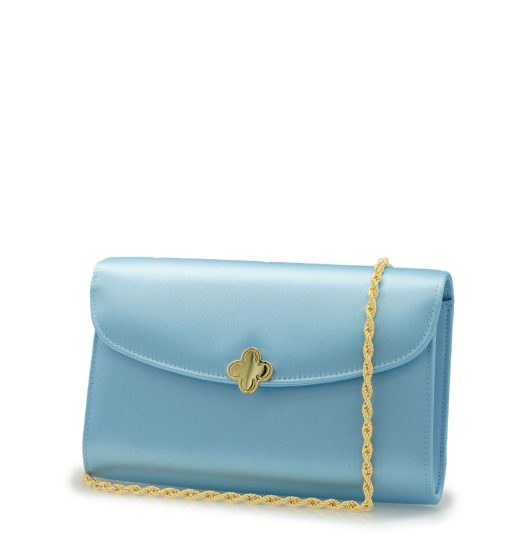 ⁦Lady Princess Blue Sky silk  clutch⁩ - الصورة ⁦2⁩