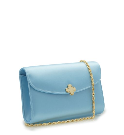 ⁦Lady Princess Blue Sky silk  clutch⁩ - الصورة ⁦3⁩