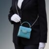 First Lady Aquamarine alligator leather micro bag – by Cardinal Milano – luxury italian design