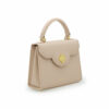 First Lady small Beige textured leather bag – by Cardinal Milano – luxury italian design