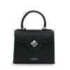 First Lady Small Black Satin handbag 02