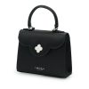 First Lady Small Black Satin handbag 03