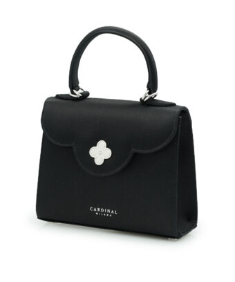 Alternative view of First Lady Diamond  black satin handbag