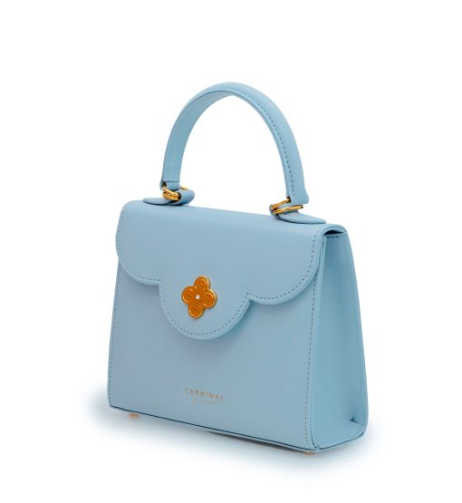 ⁦First Lady small diamond blue sky leather handbag⁩ - الصورة ⁦2⁩