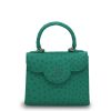 First Lady Small Emerald Ostrich Leather Bag 02