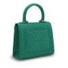 First Lady Small Emerald Ostrich Leather Bag 03