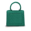 First Lady Small Emerald Ostrich Leather Bag 05
