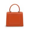 First Lady Small Orange Leather handbag 04
