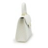 First Lady White Ostrich Leather handbag 05