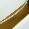 First Lady White Ostrich Leather handbag 09