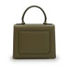 First Lady Military Green Textured Leather Handbag 06