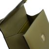 First Lady Military Green Textured Leather Handbag 09