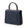 First Lady Navy Blue Textured Leather Handbag 04