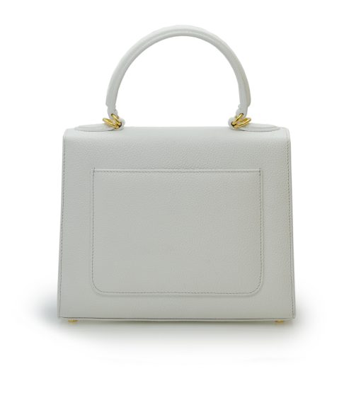 ⁦First Lady White textured  leather handbag⁩ - الصورة ⁦6⁩
