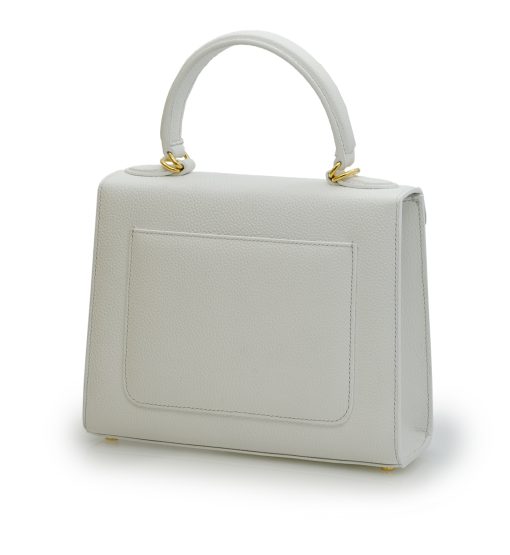 ⁦First Lady White textured  leather handbag⁩ - الصورة ⁦5⁩