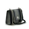 Opera Night Black Python Chain Bag 02