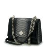 Opera Night Black Python Chain Bag 03