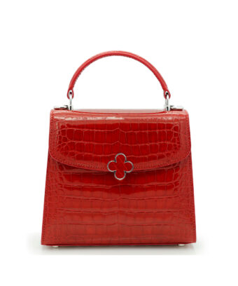 Tiffany Mini Red Crocodile leather handbag