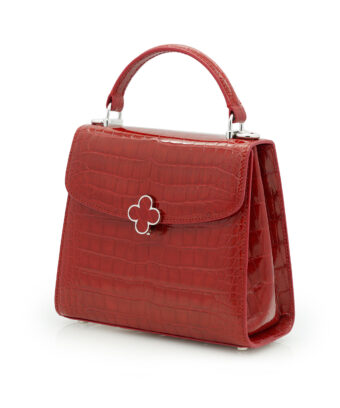 Alternative view of Tiffany Mini Red Crocodile leather handbag