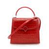 Tiffany Mini Red Crocodile leather handbag – by Cardinal Milano – luxury italian design