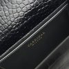 First Lady Black Croc Embossed leather Bag 08