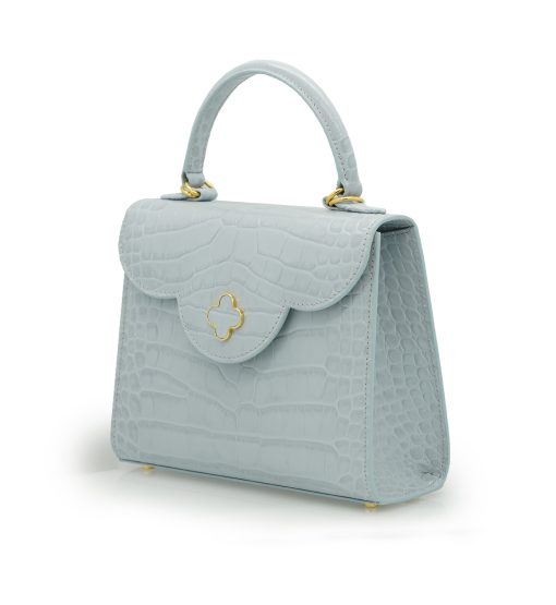 ⁦First Lady Sky croc embossed  leather handbag⁩ - الصورة ⁦2⁩