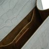 First Lady Blue Grey Croc embossed Leather Bag 08