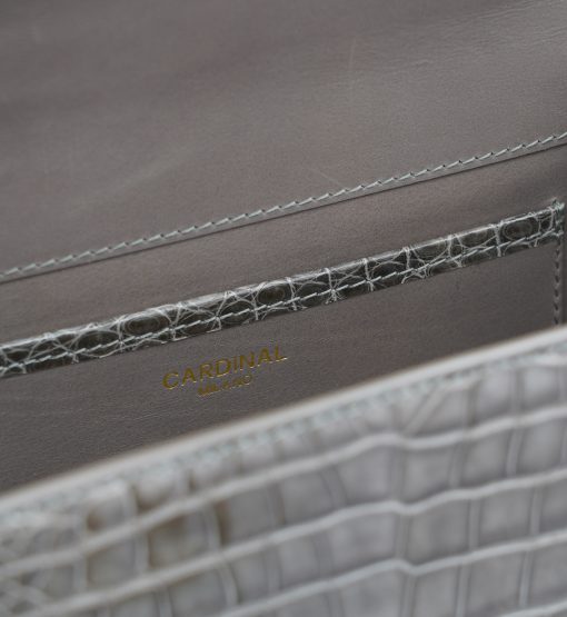 ⁦First Lady Taupe Alligator leather  handbag⁩ - الصورة ⁦8⁩