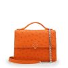 Miss Cardinal Orange Ostrich Leather bag 02