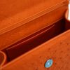 Miss Cardinal Orange Ostrich Leather bag 08