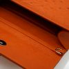 Miss Cardinal Orange Ostrich Leather bag 09