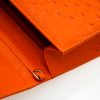 Miss Cardinal Orange Ostrich Leather bag 10