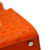 Miss Cardinal Orange Ostrich Leather bag 11