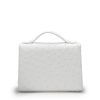 Miss Cardinal White Ostrich Leather bag 05