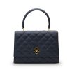 Opera Quilted Blue navy chain bag 03