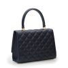 Opera Quilted Blue navy chain bag 06