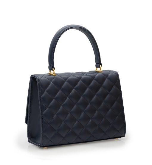 ⁦Opèra Quilted navy blue leather chain bag⁩ - الصورة ⁦5⁩