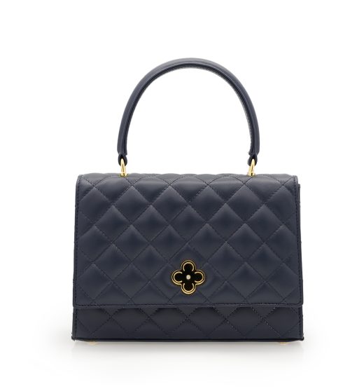 ⁦Opèra Quilted navy blue leather chain bag⁩ - الصورة ⁦4⁩